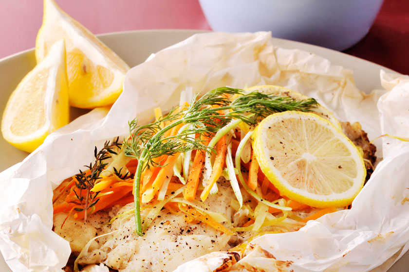 Herbed Fish En Papilotte