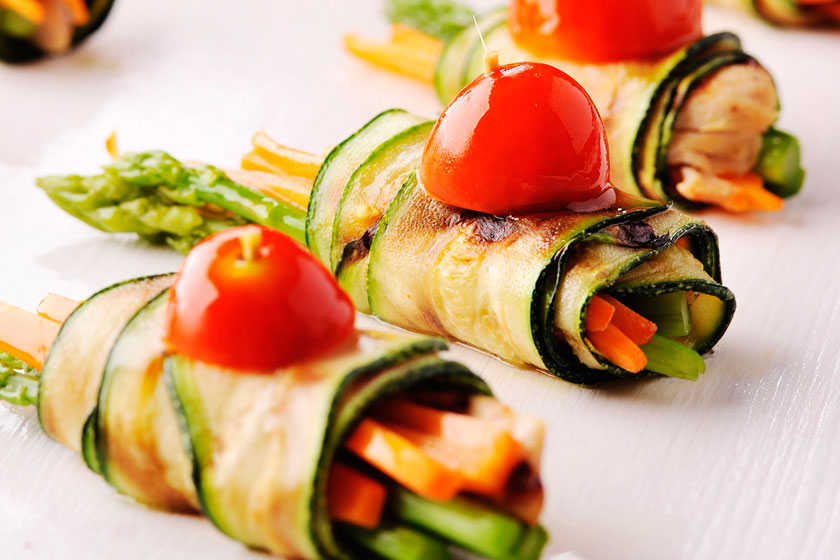 Veggie Scroll Wine Vinaigrette