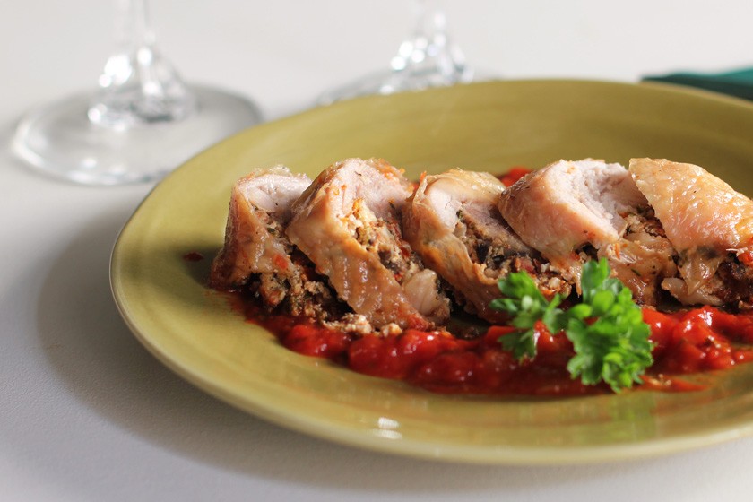 Stuffed Chicken Leg