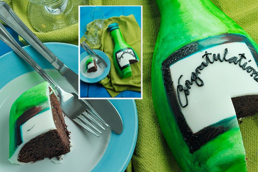 Wine Bottle Cake