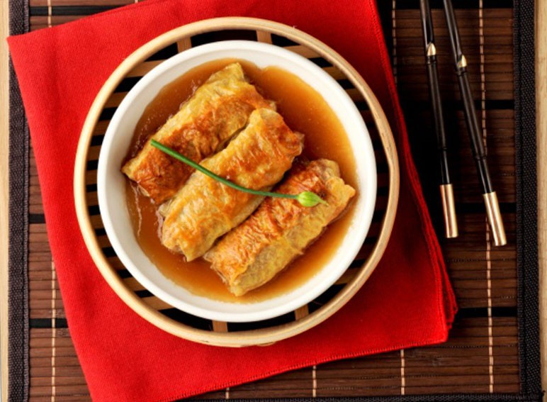 Steamed Tofu Roll