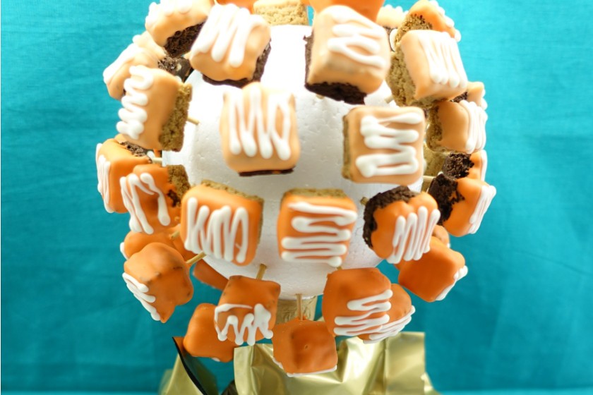 Brownie Cake Pop Squares