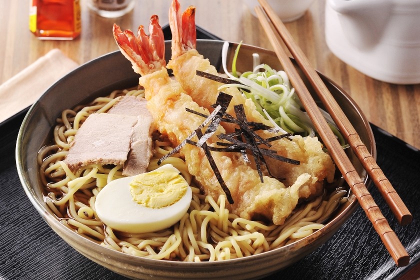 Shrimp Tempura and Pork Shoyu Ramen