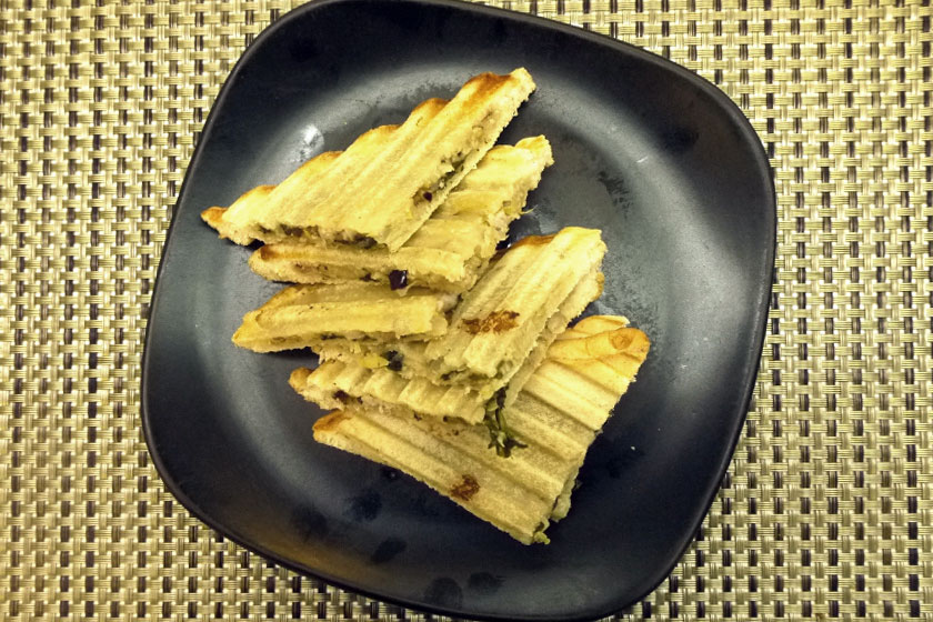 Spinach, Artichoke and Three Cheese Panini