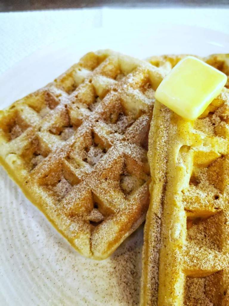 Banana Cinnamon Waffles