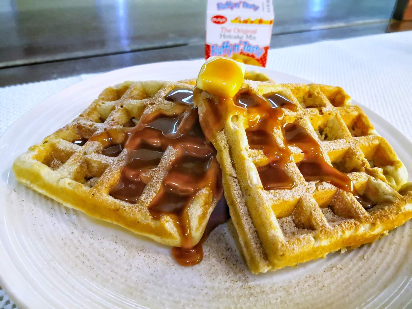 Banana Cinnamon Waffles