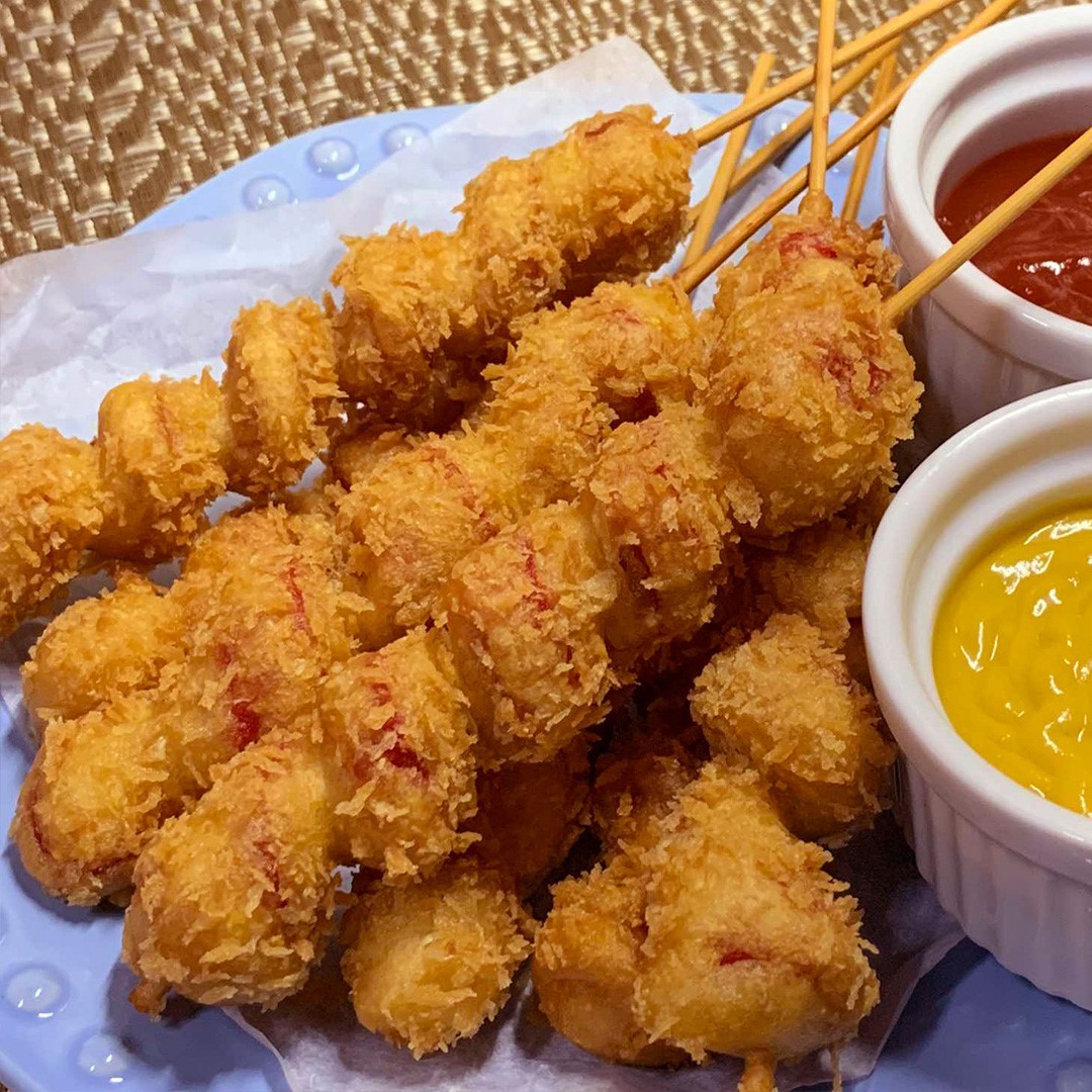 Crunchy Spiral Corndogs