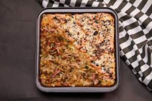 Salmon and Kanibo Baked Sushi