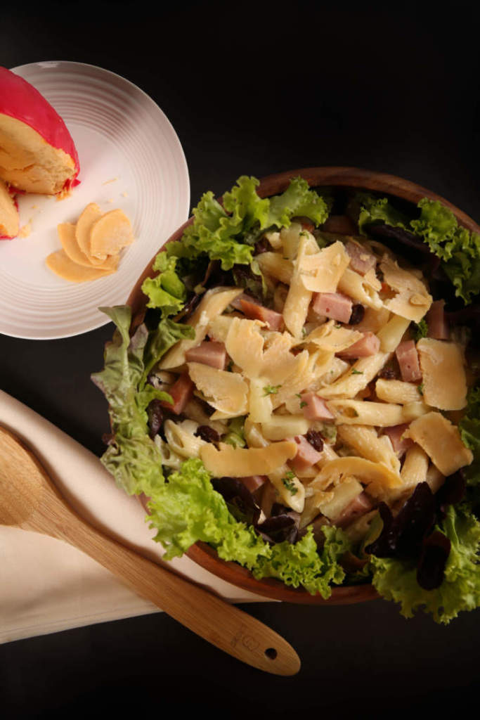 Jamon And Queso De Bola Penne Pasta Salad