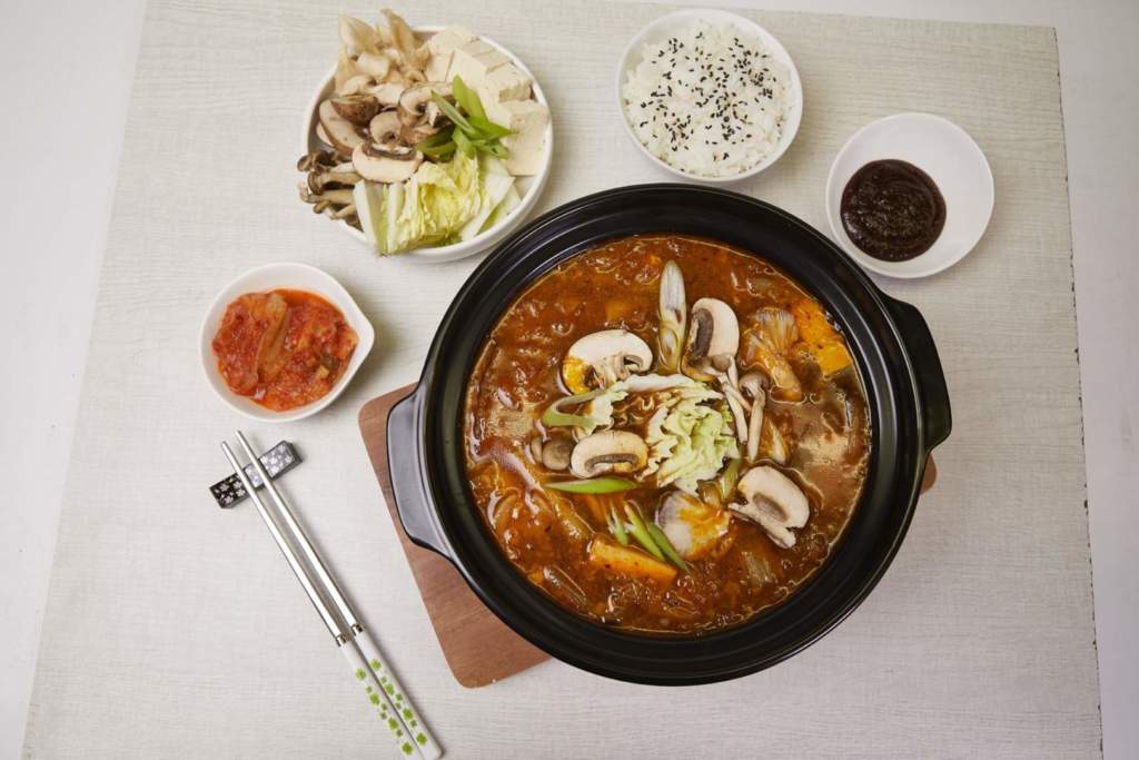 Kimchi Mushroom Stew