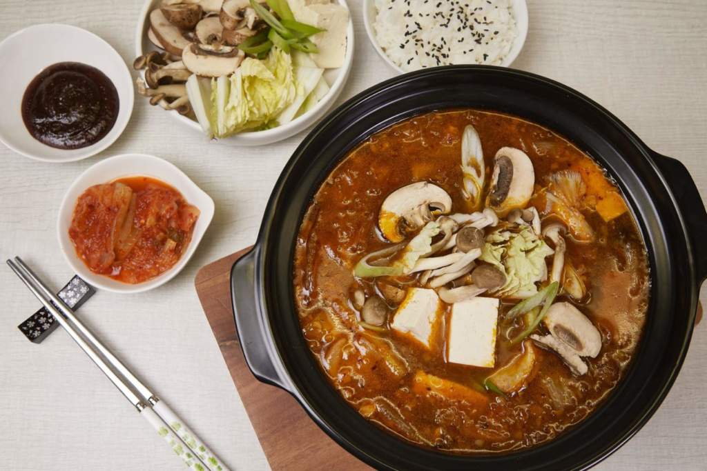 Kimchi Mushroom Stew