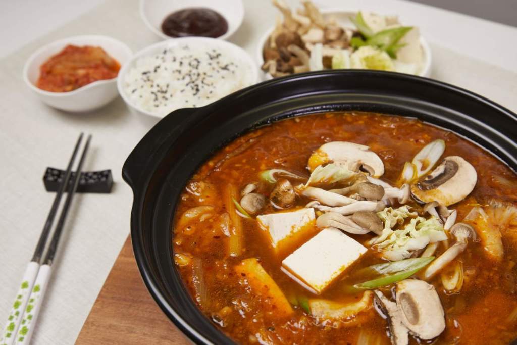 Kimchi Mushroom Stew