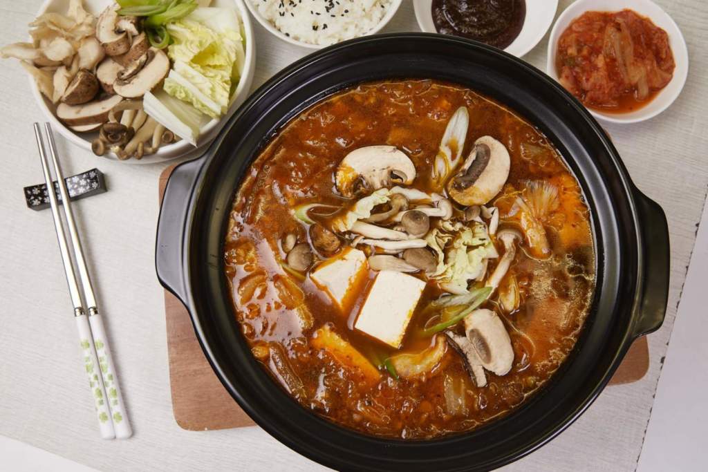 Kimchi Mushroom Stew