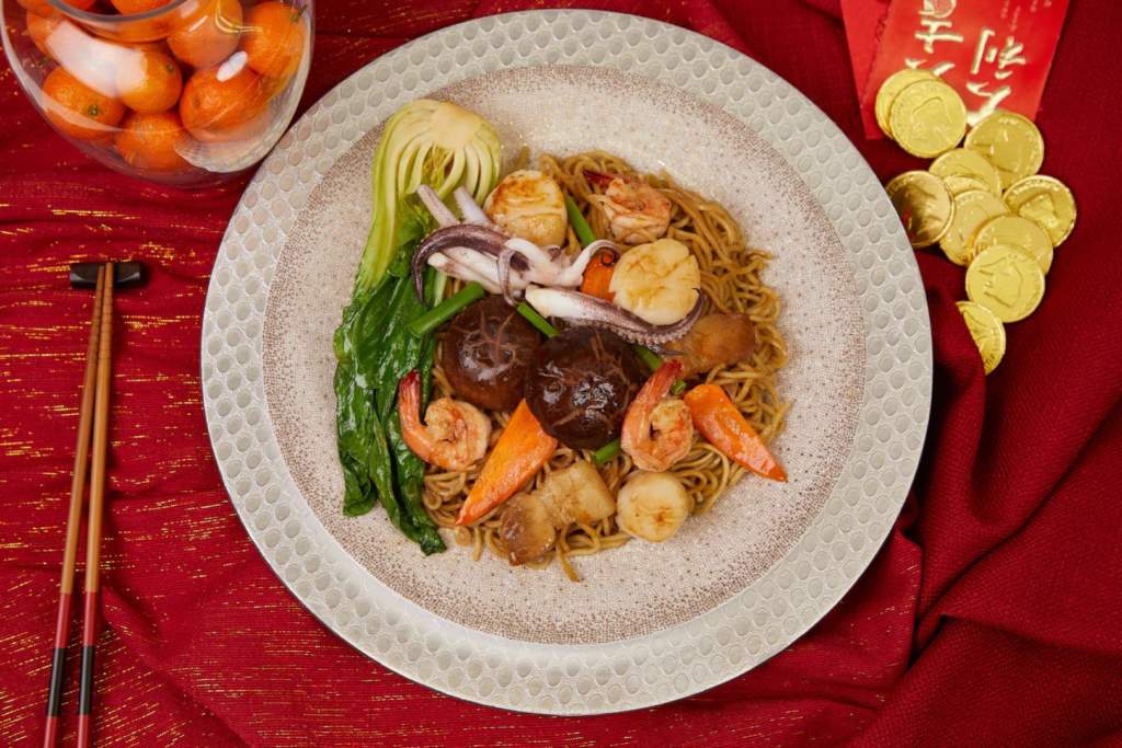 Seafood Longevity Chinese Noodles