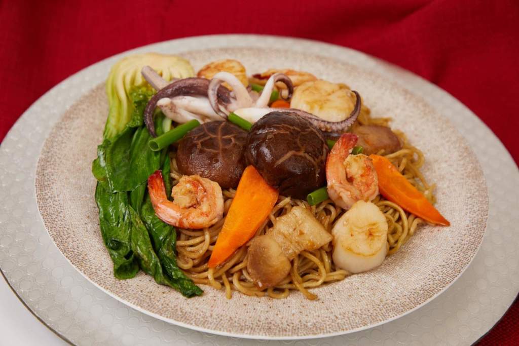 Seafood Longevity Chinese Noodles