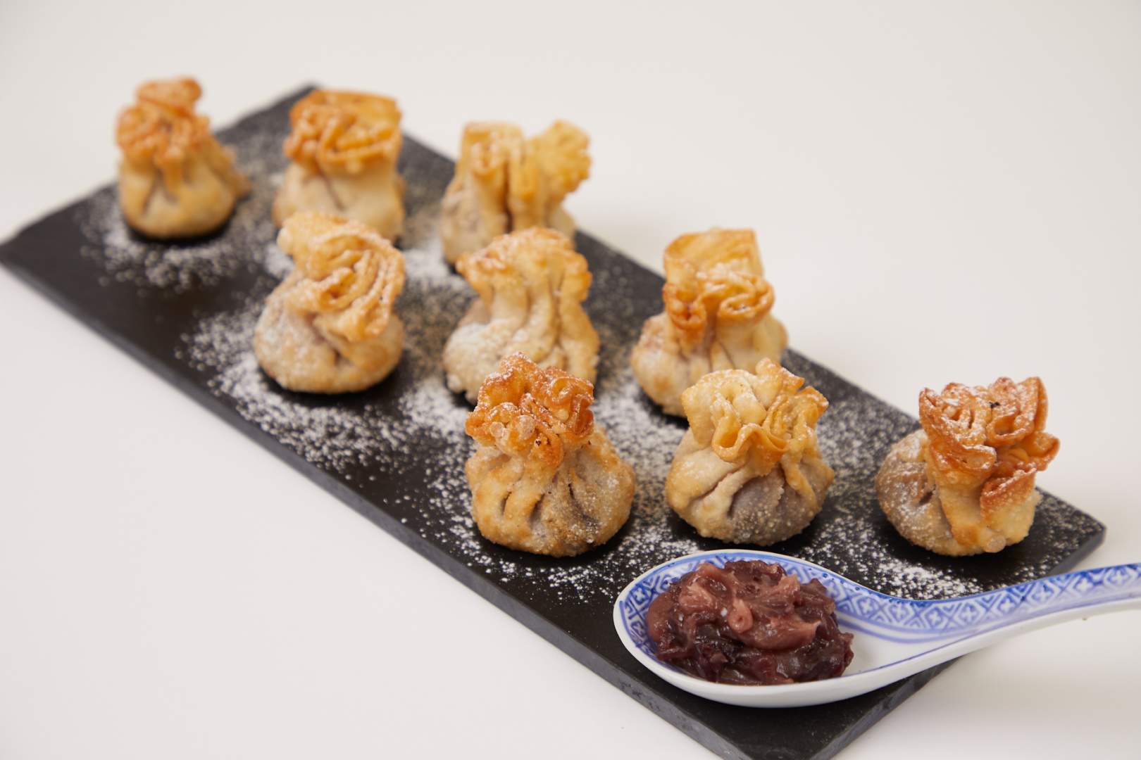 Sweet Red Bean Paste Fried Pouch Dumplings
