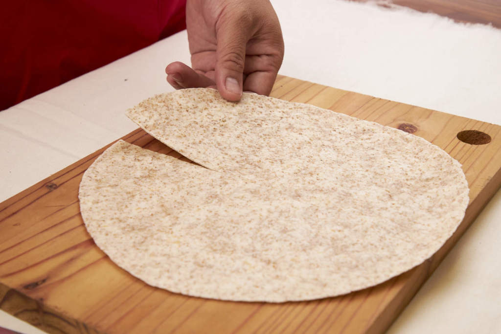 Ham And Cheese Folded Tortilla Sandwich
