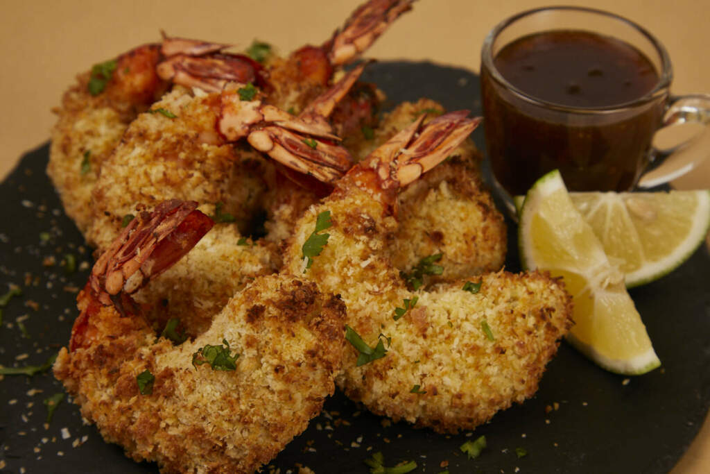 Air Fried Coconut Prawns