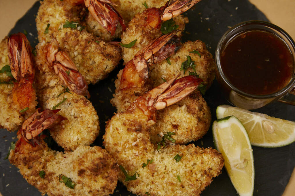 Air Fried Coconut Prawns
