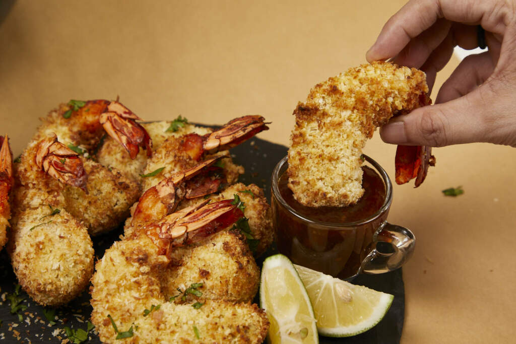 Air Fried Coconut Prawns