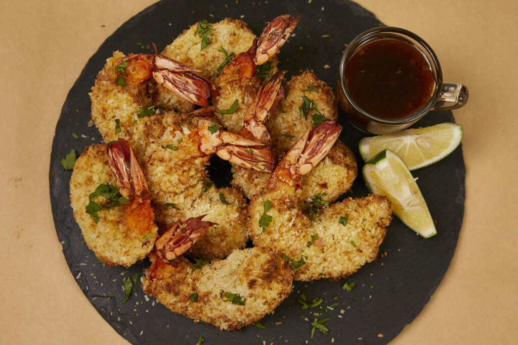Air Fried Coconut Prawns