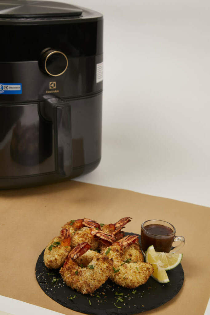 Air Fried Coconut Prawns