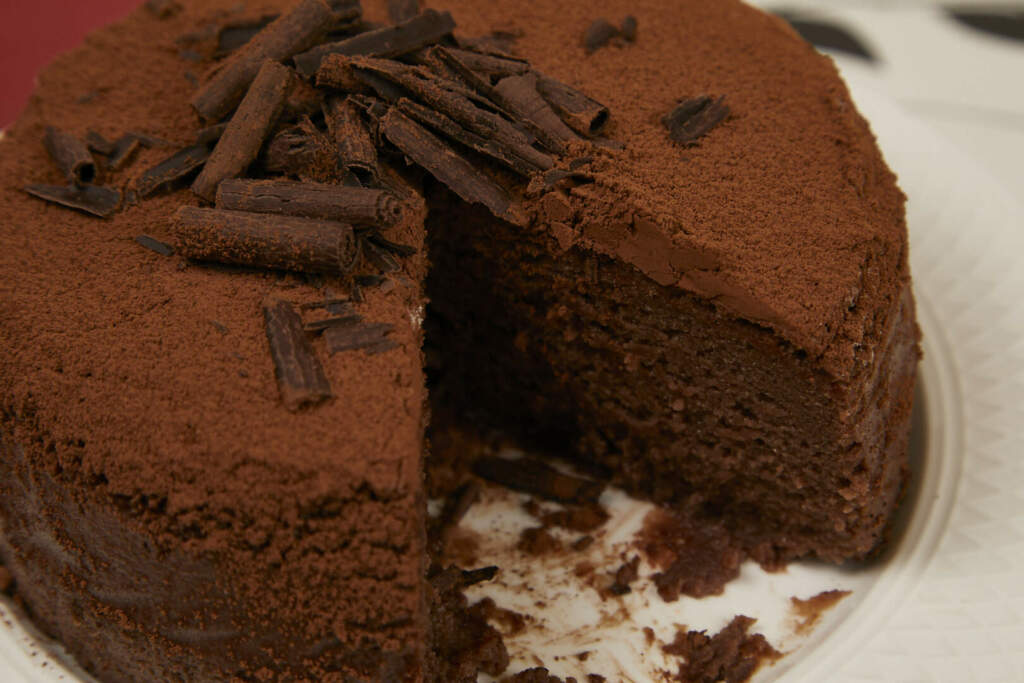 Japanese Style Chocolate Cheesecake