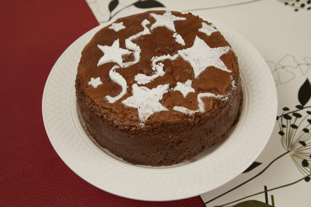 Japanese Style Chocolate Cheesecake