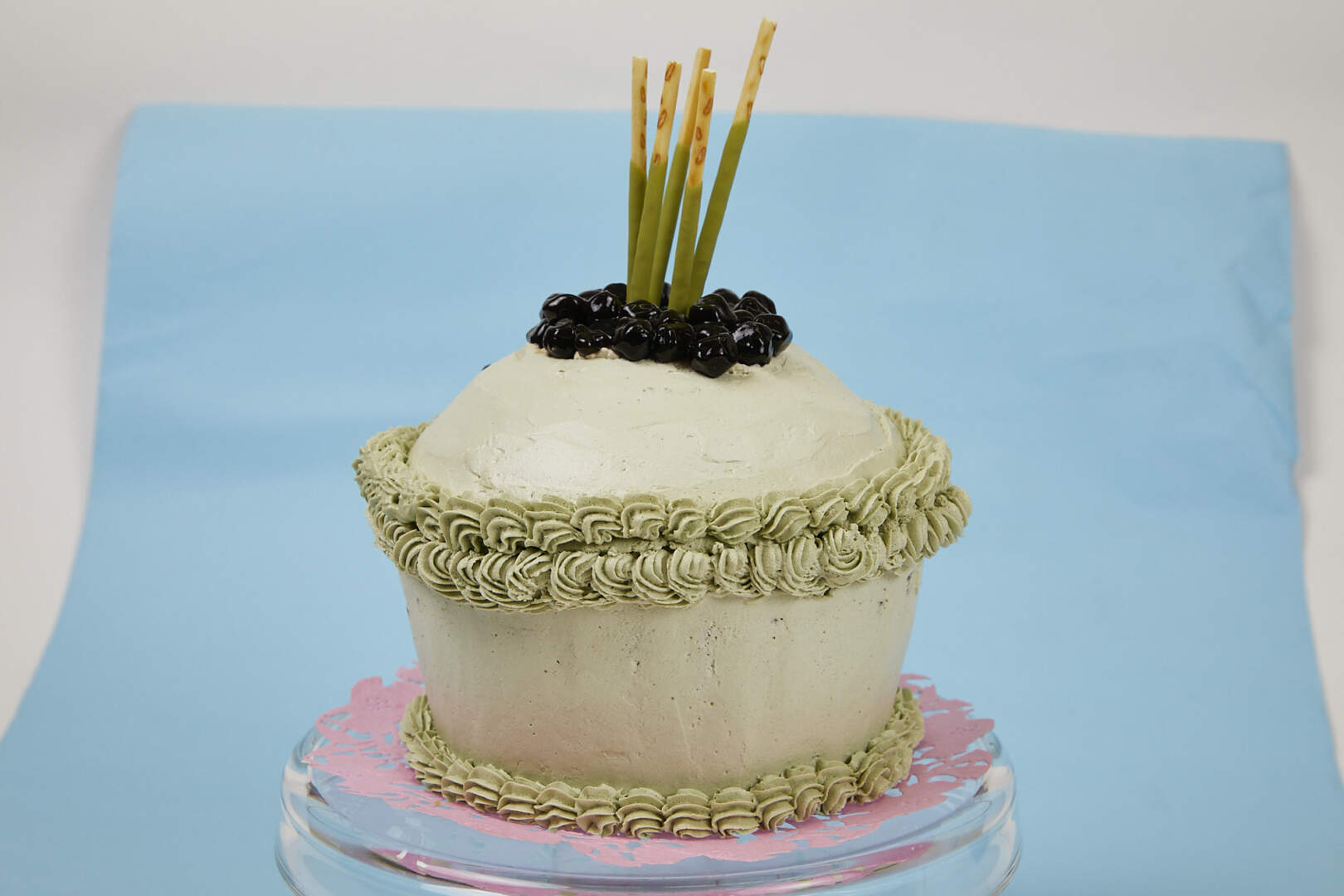 Matcha Milk Tea Cake