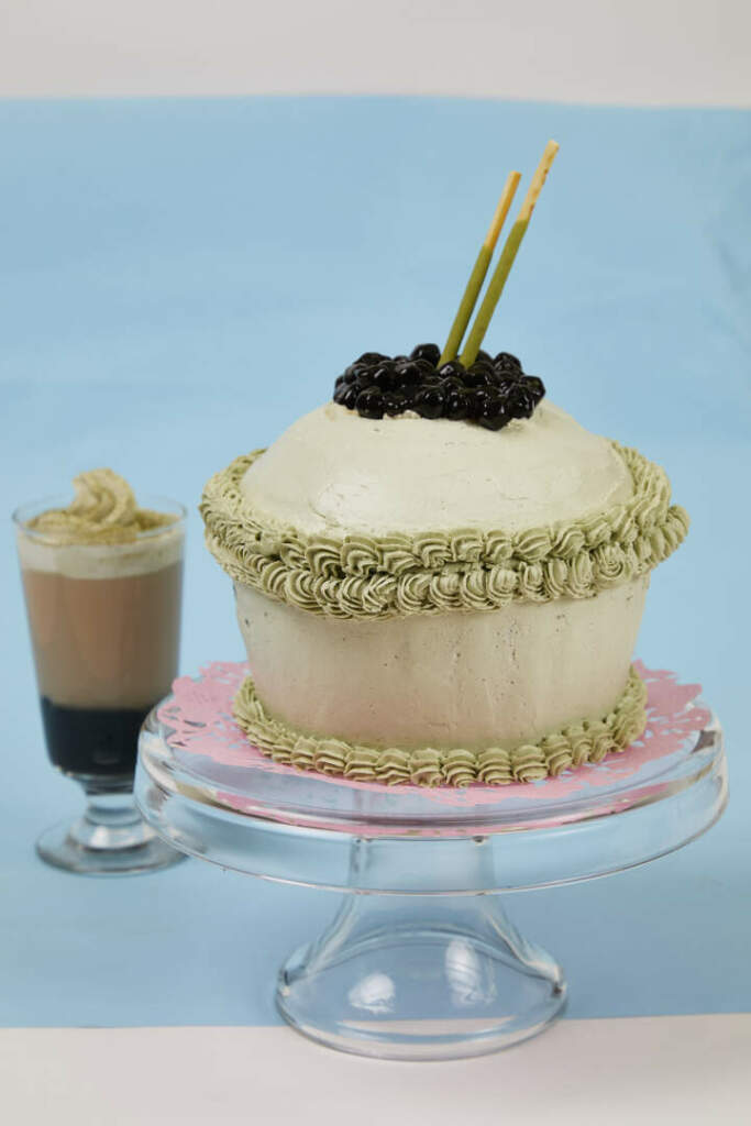 Matcha Milk Tea Cake