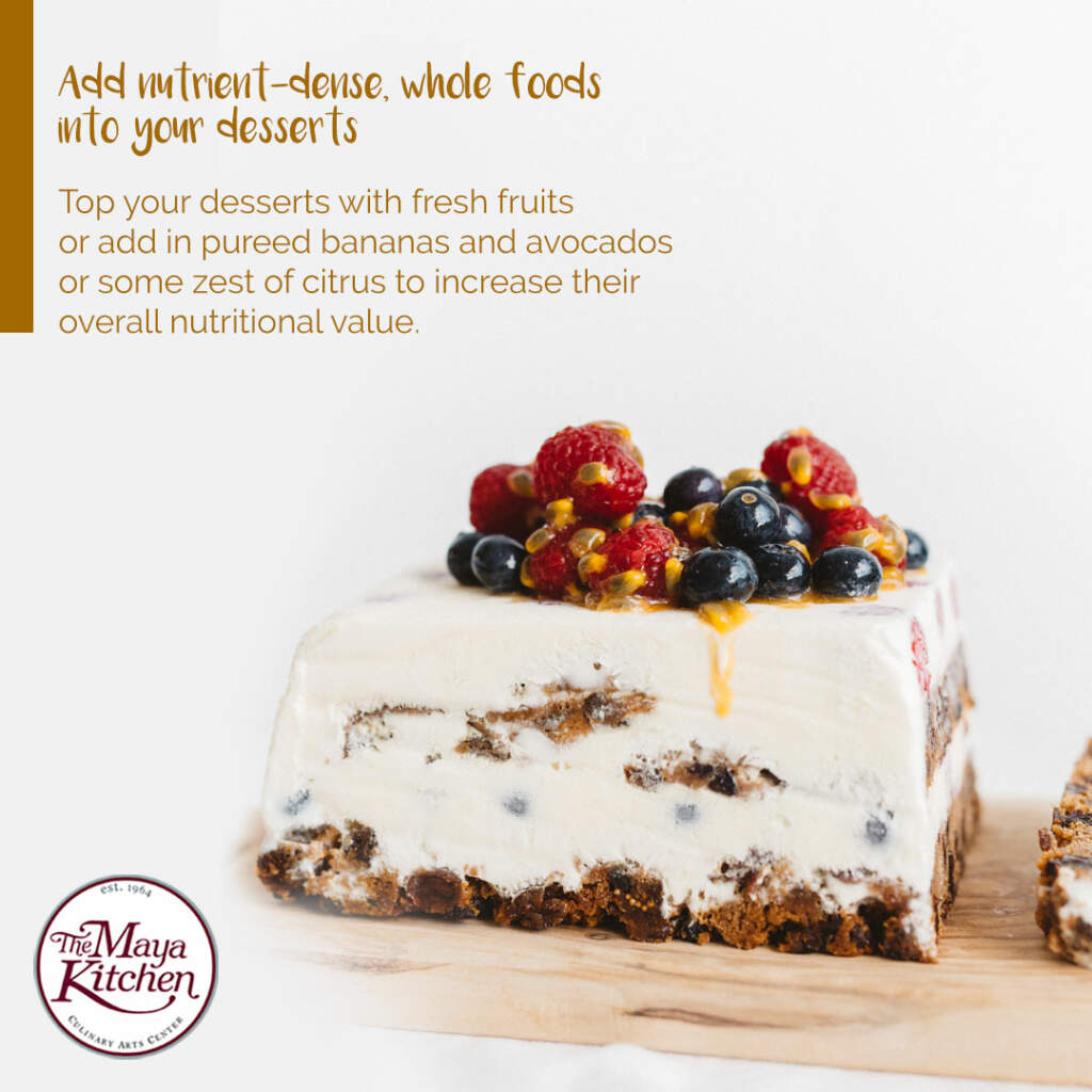 Tips for making healthier desserts