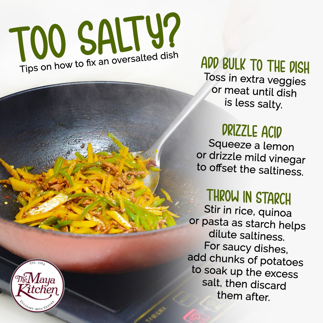 Tips on How to Fix an Oversalted Dish