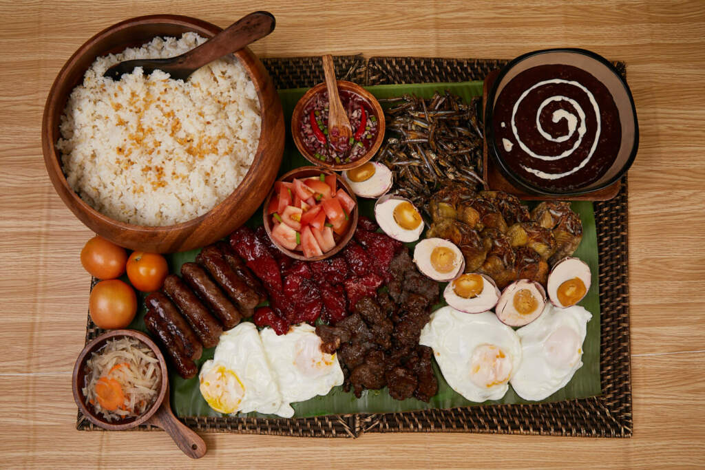 Tocino Longganisa Rice Champorado
